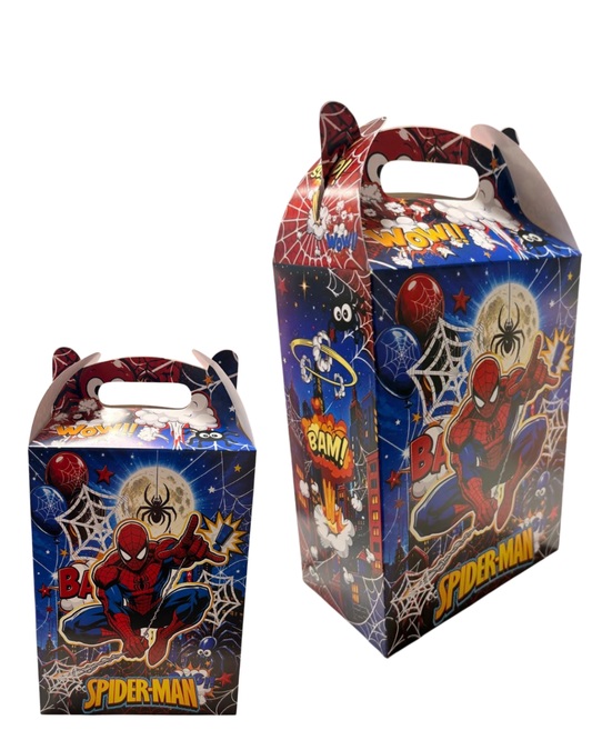 Pack 10 Caja De Cotillón Y Cumpleaños Spiderman 15x20