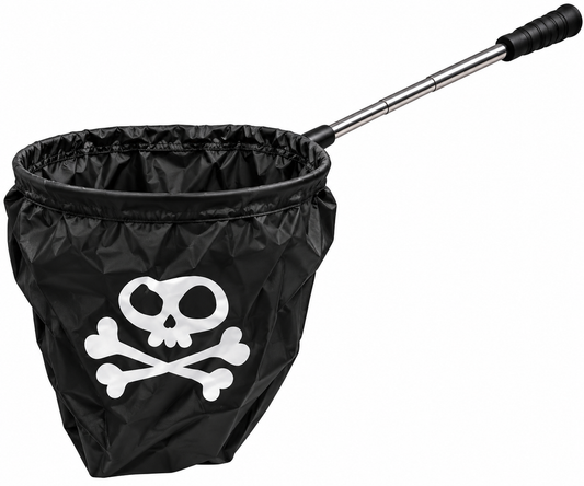 Bolsa Recolectora De Dulces Halloween Con Palo Negro