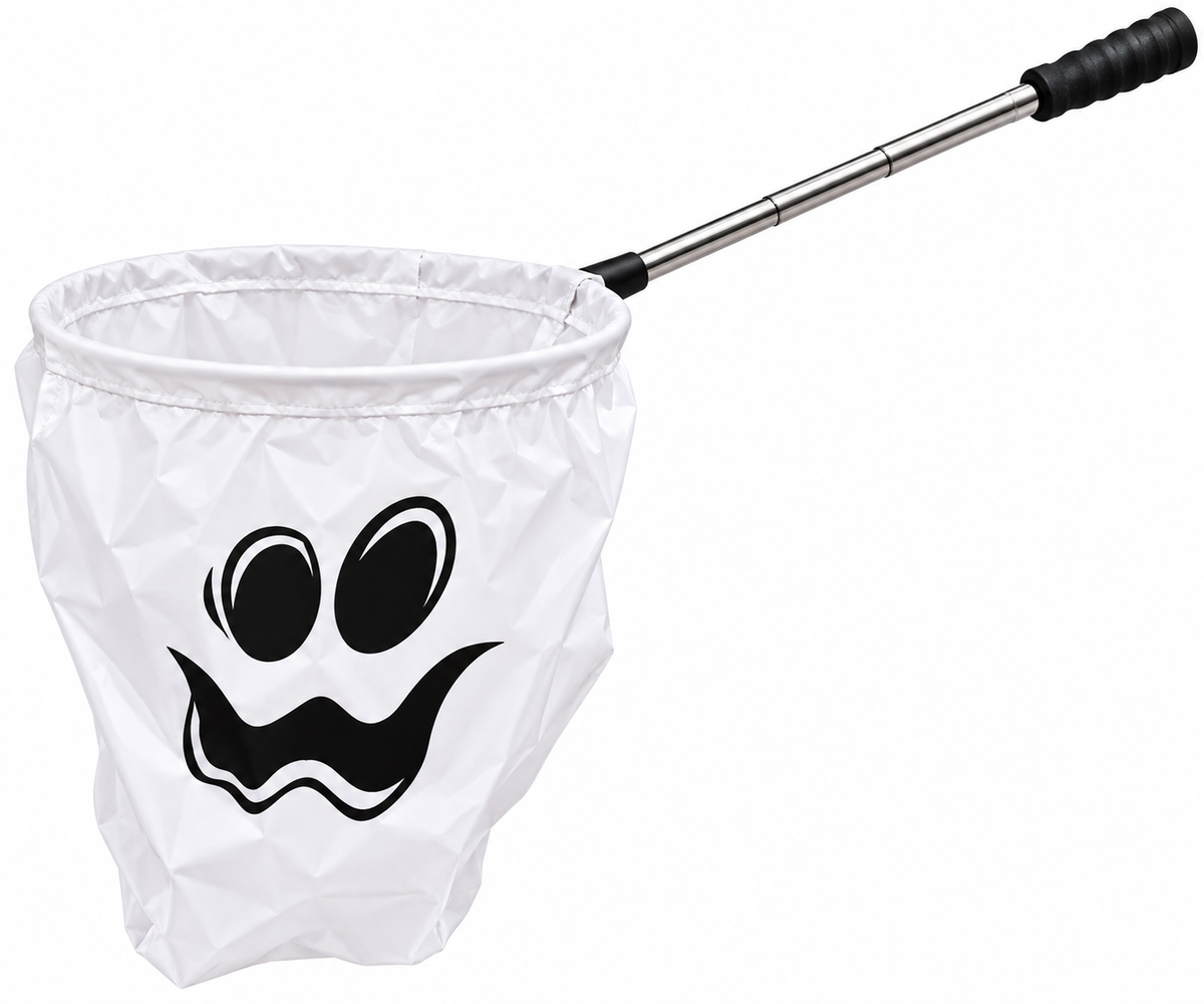 Bolsa Recolectora De Dulces Halloween Con Palo Blanco