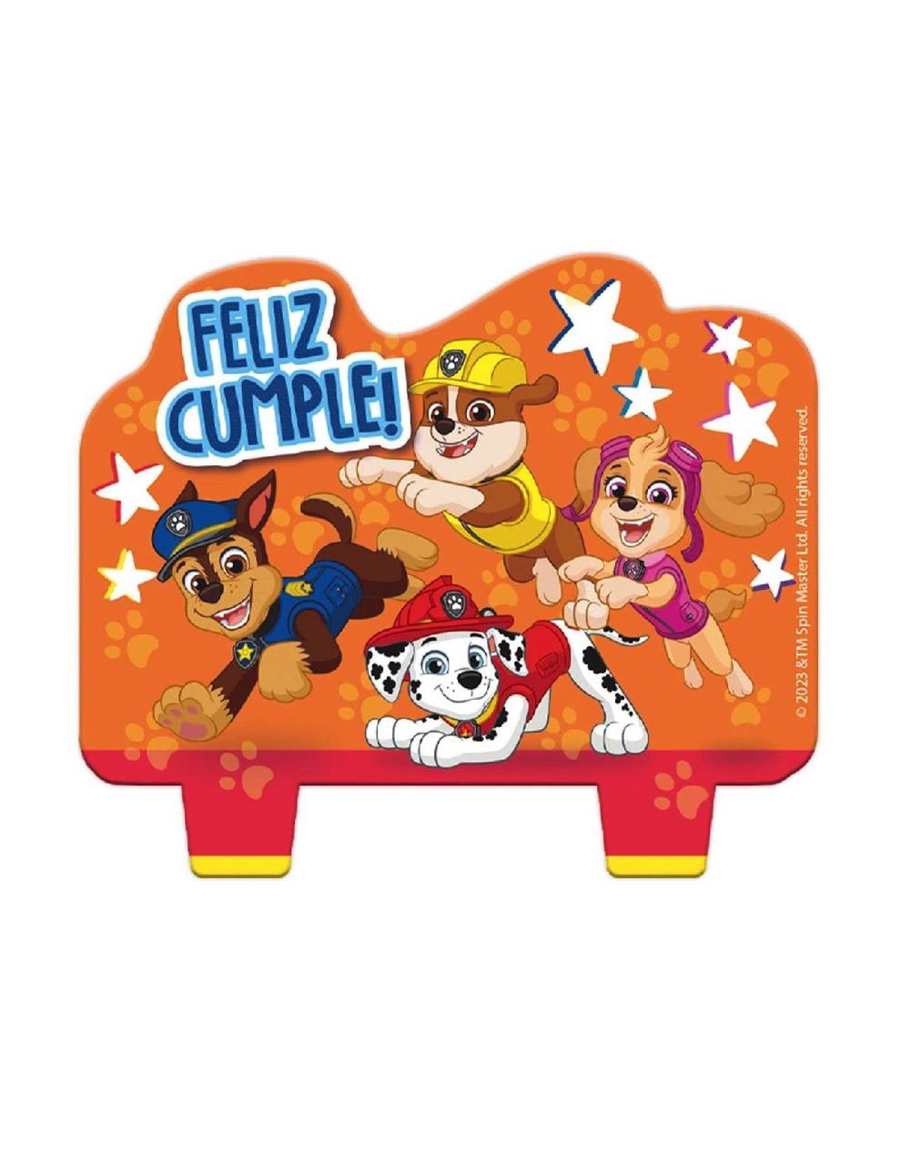 Vela De Cumpleaños Paw Patrol