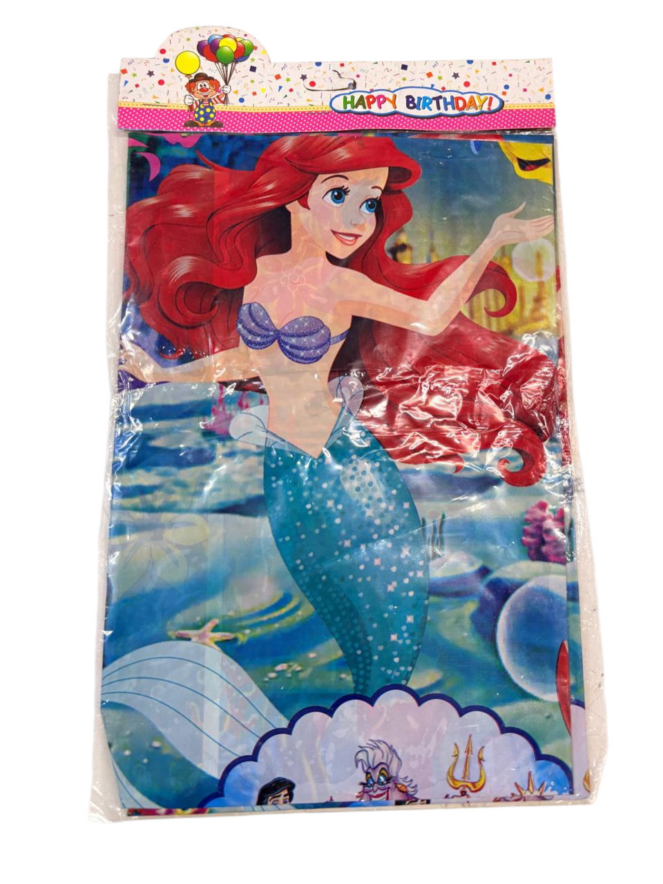 Mantel Cumpleaños La Sirenita Ariel Decoración Fiesta