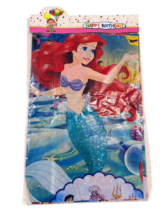 Mantel Cumpleaños La Sirenita Ariel Decoración Fiesta