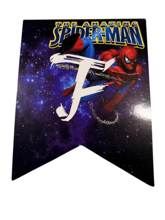 Banderín guirnalda Feliz Cumpleaños Spiderman