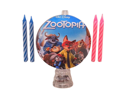 Vela de cumpleaños Luminosa Zootopia