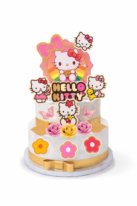 Topper Decorativo Hello Kitty para Torta de Cumpleaños