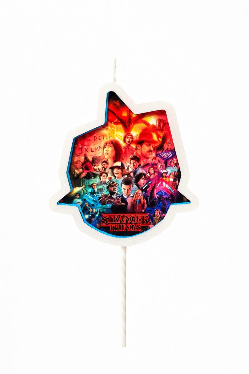 Vela Para Torta Stranger Things Fiesta Cumpleaños