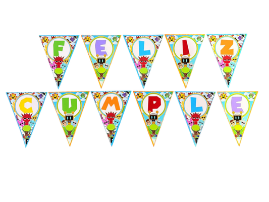 Cotillon Sprunki Guirnalda Feliz Cumpleaños