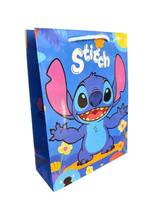 12 Bolsa Stitch Disney Cumpleaños Infantil Cotillón