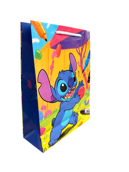 12 Bolsa Stitch Disney Cumpleaños Infantil Cotillón