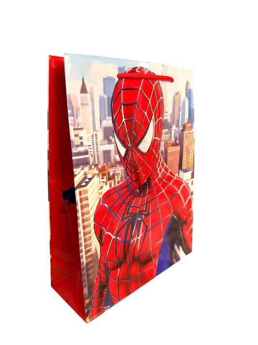 Bolsa Cumpleaños Spider-man Diseño Cotillón Cumpleaños X 12