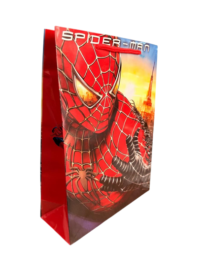 Bolsa Cumpleaños Spider-man Diseño Cotillón Cumpleaños X 12