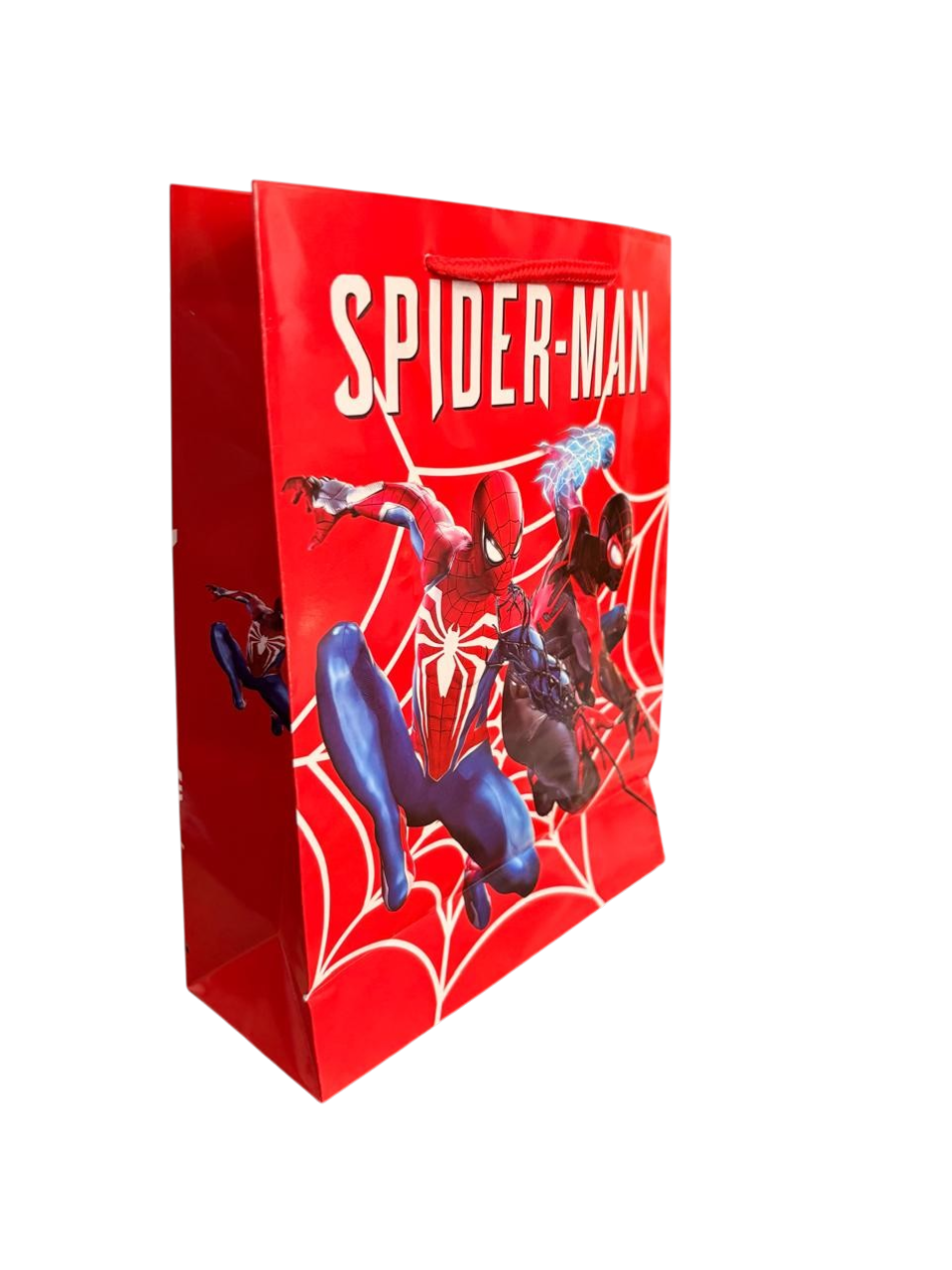 Bolsa Cumpleaños Spider-man Diseño Cotillón Cumpleaños X 12