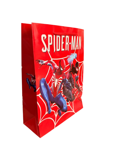 Bolsa Cumpleaños Spider-man Diseño Cotillón Cumpleaños X 12