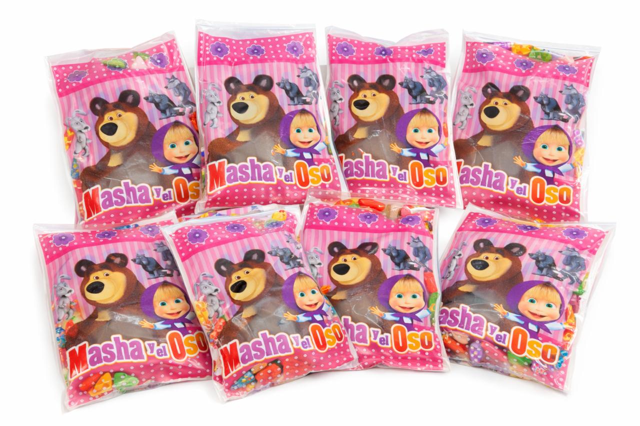 Bolsas de Dulces Masha y el Oso para Cumpleaños - Pack 10 Un