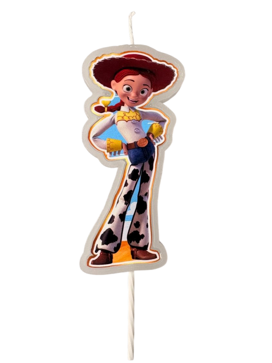 Vela De Cumpleaños Jessie Toy Story Para Torta