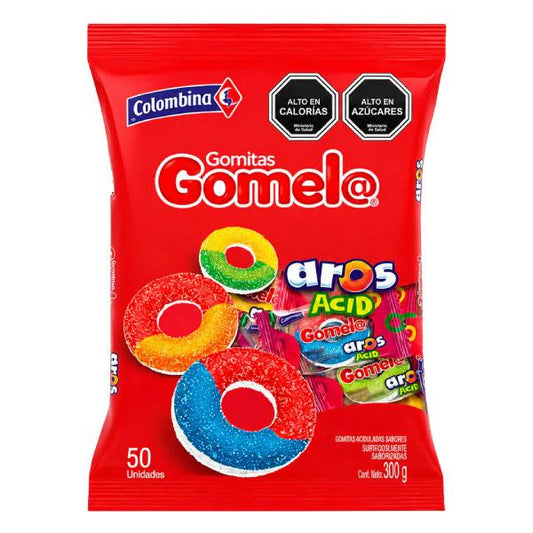 Gomitas Gomela Colombina Aros Acidos 50 Unidades