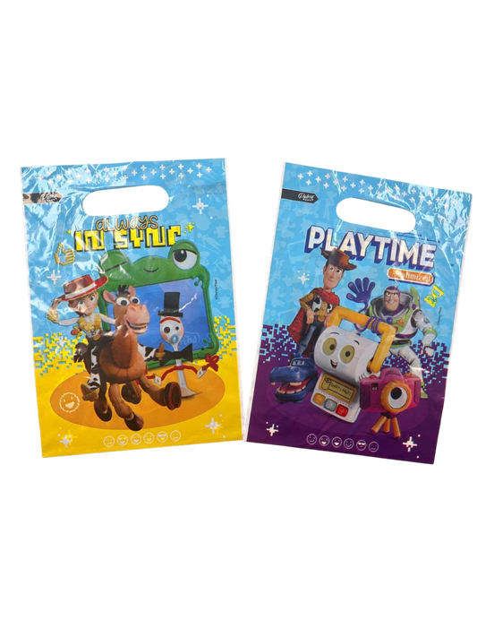 Pack 6 Bolsas Plásticas Toy Story Para Sorpresas Y Cotillón