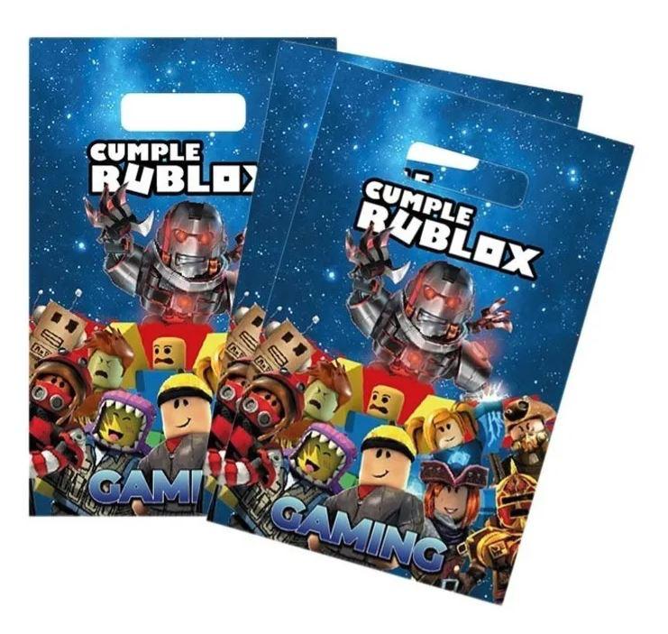 Pack 6 Bolsas Dulceras Cumpleaños Roblox Cotillón
