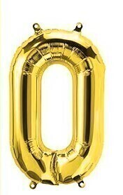 Globo Número Dorado Metalizado 80 Cm