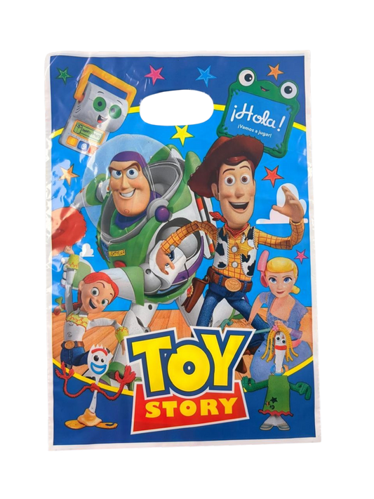 Pack 10 Bolsas Toy Story Para Dulces Y Cotillón Cumpleaños
