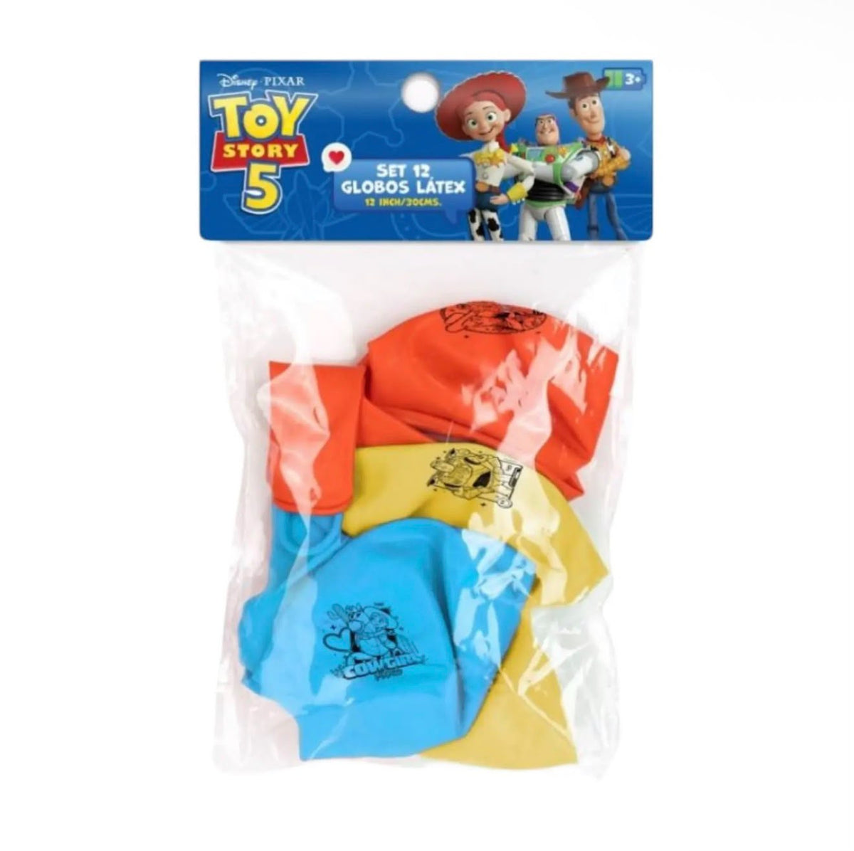Globos Toy Story Buzz, Woody Y Jessie Látex Surtidos 12unid Surtido